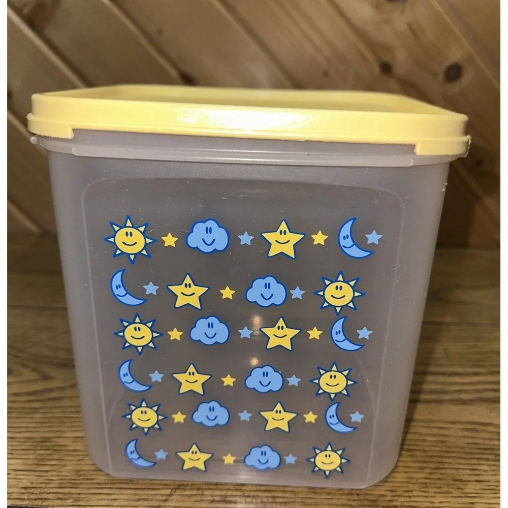 Tupperware Modular Mates Baby Nursery Design Sun Moon Stars Large With‎ Lid